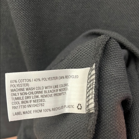 Men's Grey & Black Long Sleeve Polo - Picture 6 of 9